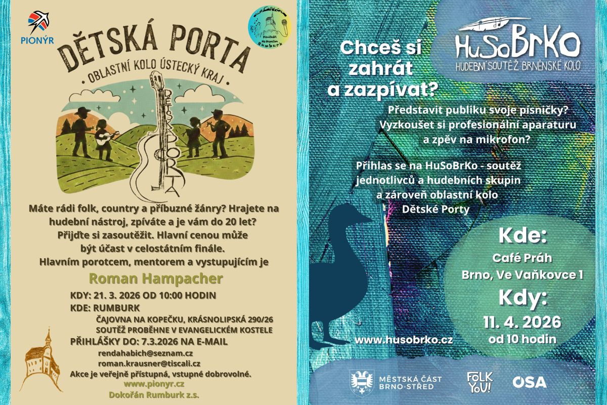 Dětská Porta jede - má nové oblastní kolo! 